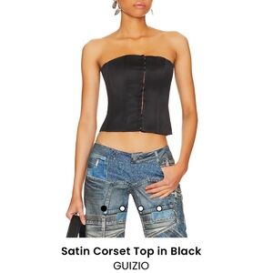 Danielle Guizio Black Corset